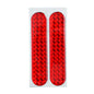 2-Pack Red Reflective Car Door Safety Stickers 10.6 x 2.3 cm (4.17 x 0.91 in) Interior Warning Reflector Tape