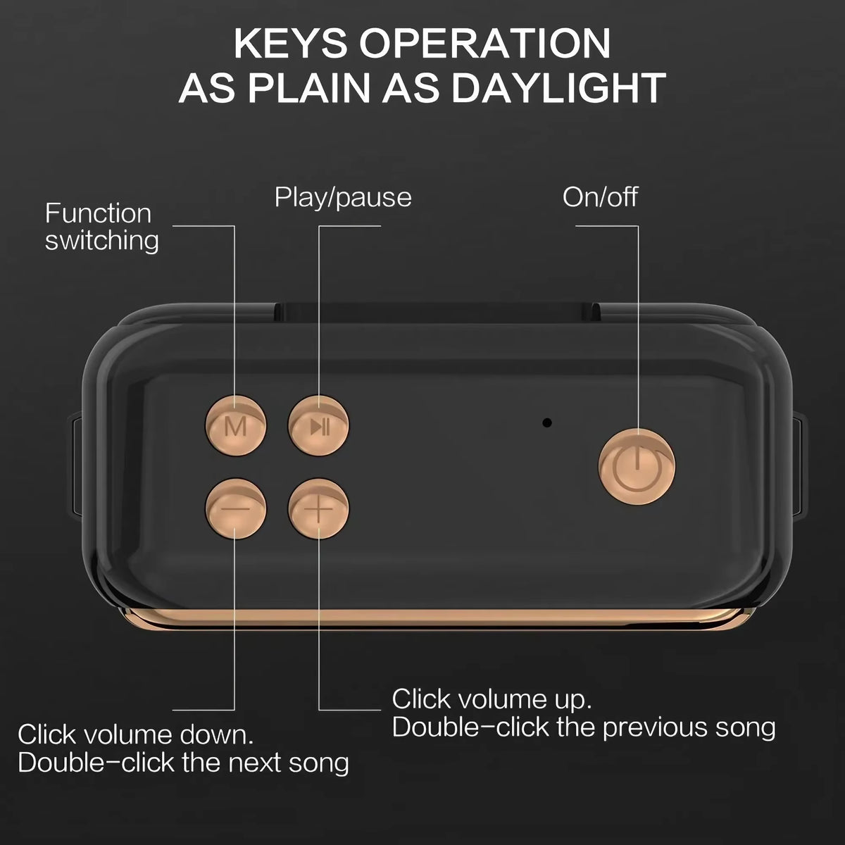 STONEGO Portable Bluetooth Speaker, 16W Stereo, TWS
