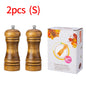 Oak Wood Manual Pepper Grinder – 5-inch (12.7 cm), 8-inch (20.3 cm), 10-inch (25.4 cm) Salt & Pepper Mill, Manual Spice Grinder