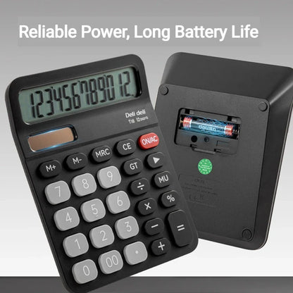 Mute Financial Accounting Calculator - 12-Digit Large Display Desktop Office Calculator