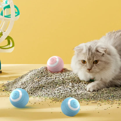 Rechargeable Self-Moving Rolling Ball Cat Toy — Interactive Indoor Toy for Kittens & Cats