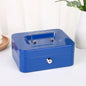 Portable Lockable Metal Cash Box with Key - Small Piggy Money Safe for Kids