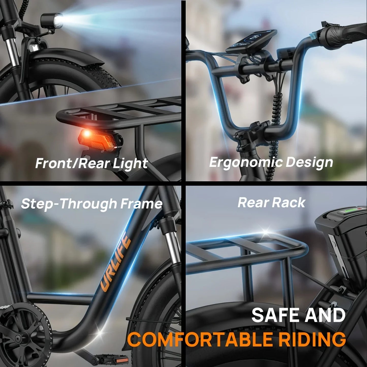 1000W Fat Tire Electric Bike — 48V 13Ah Removable Battery, Up to 28 MPH, 20×3 in Tires, 7-Speed, Dual Disc Brakes