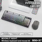 96-Key Bluetooth & 2.4G Wireless Gaming Keyboard with Smart Screen, RGB Backlight, Ergonomic PBT Keycaps — Multi-Device for PC Laptop Tablet