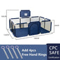 Baby Playpen Indoor Play Yard with Basketball Hoop, Activity Fence for Toddlers