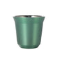 Summer New Simple Flat Bottom Cup Stainless Steel Double-layer Inner Tank Capsule Coffee Cup High-grade Solid Color Water Cup