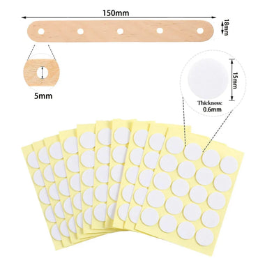 100-Pack Pre-Waxed Cotton Candle Wicks with Metal Sustainer Tabs — 2.5–20 cm (1–7.9 in) Smokeless DIY Candle Making