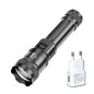 Super Bright USB Rechargeable Tactical Flashlight 1,600,000 LM - Long-Range Waterproof LED Torch for Camping & Fishing