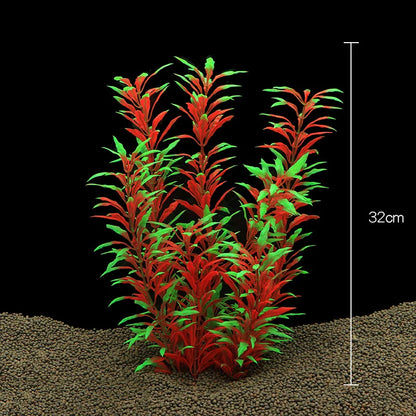 Artificial Aquarium Plants — Plastic Underwater Decorations for Fish Tanks, Realistic Aquarium Decor