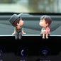 Cute Cartoon Couple Car Dashboard Figurines - Romantic Balloon Ornament Car Interior Gift