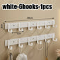Heavy-Duty Adhesive Wall-Mounted Towel and Clothes Hook - No-Drill Stainless Steel Multi-Hook for Bathroom and Kitchen