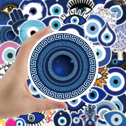 10/30/50pcs Gothic Turkish Evil Eye Graffiti Stickers Aesthetic Decals Skateboard Motorcycle Phone Car Cool Waterproof Sticker