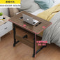Adjustable Wooden Top Laptop Desk with Metal Frame — Portable Computer Table 60 x 40 cm (23.6 x 15.7 in), Height 69–80 cm (27.2–31.5 in)