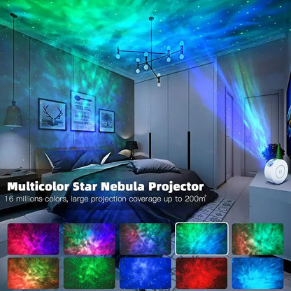 Smart LED Starry Sky Projector - WiFi 3D Galaxy Night Light with App & Voice Control, Timer