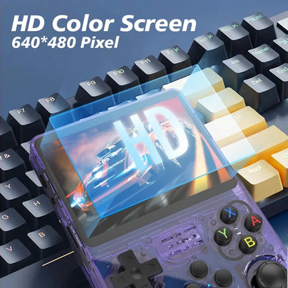 Retro Handheld Game Console 3.5-inch IPS Screen 64GB 15,000 Classic Games Linux Portable