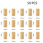 50/100 Pack Natural Cork Wine Bottle Stoppers – Reusable Sealing Corks for Wine Bottles, Bar & Kitchen Accessories