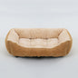 Plush Square Pet Bed for Dogs & Cats, Calming Kennel Sofa Cushion in Multiple Sizes (XS-XXL)