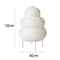 Japanese Design Akari Wabi-sabi Table Lamp White Rice Paper Decorative Desk Lights for Bedroom Living/Dining Room Study Loft