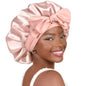 Satin Bonnet Silk Bonnet Adjustable Bonne For Sleeping Hair Bonnet With Tie Band Bonnets For Women Men