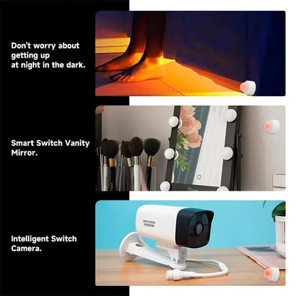 Zigbee PIR Motion Sensor & Light Detector - Smart Home Motion Sensor with Mobile App Control