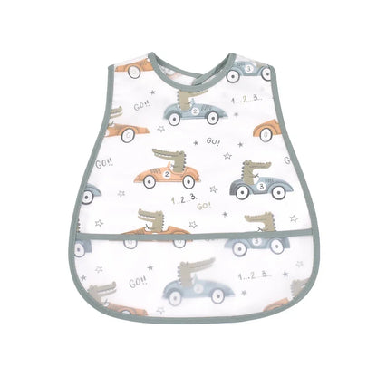 2023new Cartoon Pattern EVA Waterproof Pocket Lunch Feeding Bibs