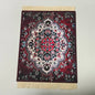 Woven Persian Flower Mouse Pad 9.1 x 7.1 in (23 x 18 cm) Non-Slip Rubber Desk Mat with Fringe — Retro Style