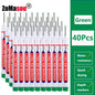 20mm Long-Head Deep Hole Marker Pens - Waterproof Fast-Dry Oil Markers for Wood, Metal & Glass (Red/Black/Blue/Green)