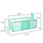 Baby Playpen & Ball Pit Play Yard – Thick Steel Pipe Kids Activity Fence, 107 x 231 x 128 cm (42 x 91 x 50 in) or 107 x 128 x 128 cm (42 x 50 x 50 in)