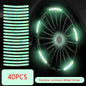 Car Wheel Hub Reflective Stripes - Safety Tire Warning Stickers for Night Driving