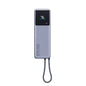 165W Portable Power Bank 10000mAh with Built-in USB-C Cable, Color Smart Display & Dual-Port Fast Charging for iPhone, Android & Laptops