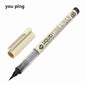 Big Capacity Waterproof Brush Pen Marker - Pigment Ink for Sketching, Comics & Calligraphy - Single