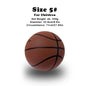 Silent Foam Basketball for Indoor Play — Airless, Sizes 5/6/7