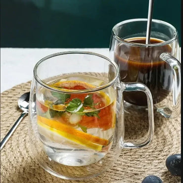 Double-Wall Borosilicate Glass Cups (80-450 ml) Heat-Resistant Insulated Tea, Coffee & Beer Glasses, Single to 6-Pack