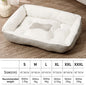 Plush Winter Pet Bed for Dogs & Cats - Thickened Breathable Dog Sofa with Non-Slip Bottom, Multiple Sizes S-XXXL