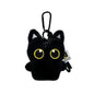 Plush Black Cat Keychain 10cm (3.9 in) Kawaii Bag Charm Cute Stuffed Cat Keyring Gift