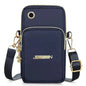 Women's Mini Crossbody Bag – Vertical Wrist Wallet & Phone Pouch, Nylon Zipper Purse