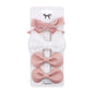 4Pcs Baby Bows Hair Clips Cotton Linen Hairpins for Girls