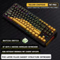 87-Key Tri-Mode Mechanical Keyboard - 2.4G USB Bluetooth, RGB PBT Keycaps, Hot-Swappable Gasket Design, 4000mAh Battery