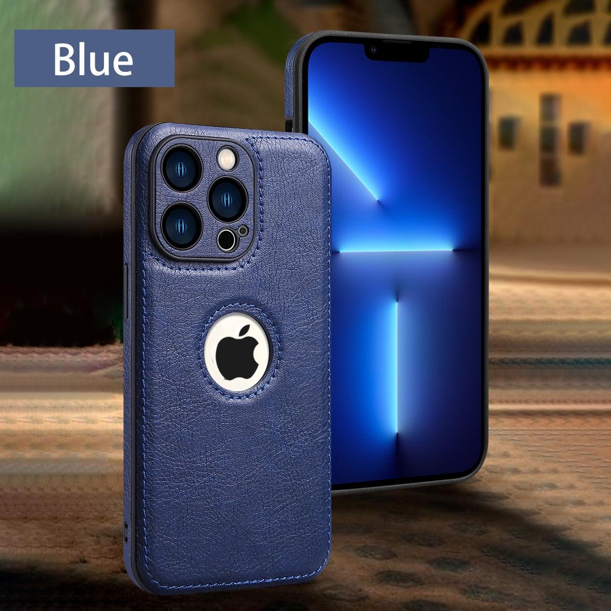Slim PU Leather iPhone Case with Grip - Multiple Models