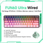 60% Magnetic Hot-Swappable Mechanical Keyboard — Tri-Mode USB-C / Bluetooth 5.0 / 2.4GHz, PBT Doubleshot Keycaps & ARGB Lighting
