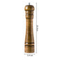 Classical Oak Wood Pepper Spice Mill Grinder Set Handheld Seasoning Adjustable Mills Grinder Ceramic Grinding Core Tools Set
