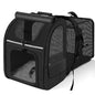 Expandable Cat Carrier Backpack with Shade Cover, Breathable Mesh Pet Travel & Hiking Bag