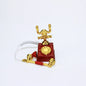 ZAKKA Miniatures Study Bookcase Home Decor Cute Cartoon Cat Retro Desk Gramophone Ornament Crafts Dollhouse Accessories Toy Gift