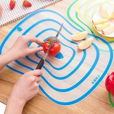 Frosted Non-Slip Antibacterial Food-Grade PP Cutting Board – Flexible Rollable Chopping Block for Meat, Vegetables & Fruit (S: 7.9 x 5.1 in / 20 x 13 cm; M: 11.8 x 9.1 in / 30 x 23 cm; L: 15.7 x 11.8 in / 40 x 30 cm)