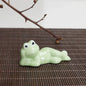 Creative Ceramic Chopstick Holder Funny Frog Cutlery Stand Spoon Fork Rest Tableware Restaurant Utensil Kitchen Tools Home Decor