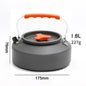 Portable Aluminum Camping Kettle (0.8–2.5L / 27–85 fl oz) — Lightweight Tea & Coffee Kettle for Hiking, Fishing, Picnic & Outdoor Cooking