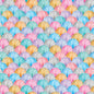 Scalloped Shells Multi Cotton 44"/45" Fabric Per Yard