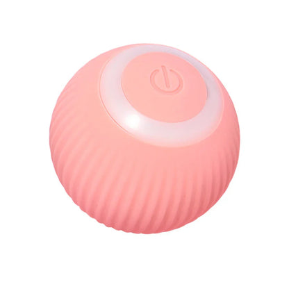 Automatic Rolling Cat Ball Toy – USB Rechargeable Interactive Self-Moving Kitten Toy for Indoor Play