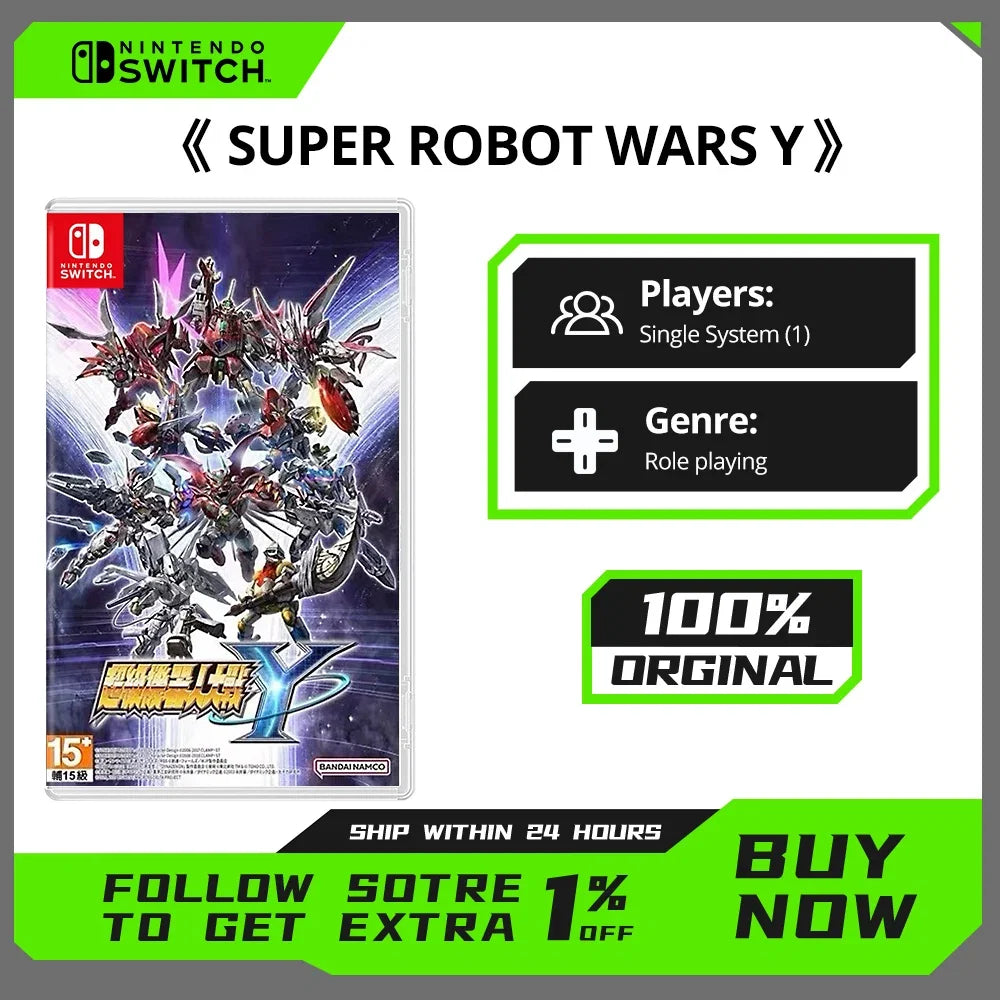 Nintendo Switch Game -SUPER ROBOT WARS Y - 100% Original Physical Game Card  Game for Switch Console
