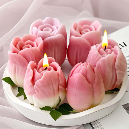 3D Tulip Silicone Mold for Candle Making, Soap, Resin & Plaster Crafts